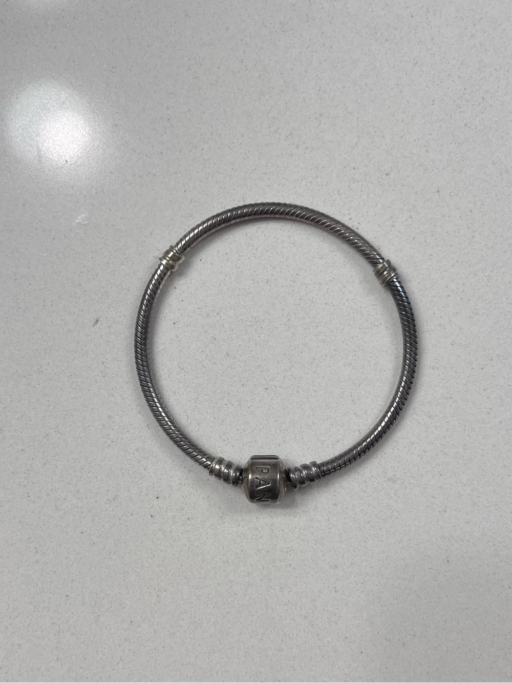 Pandora Moments Barrel Clasp Snake Chain Bracelet